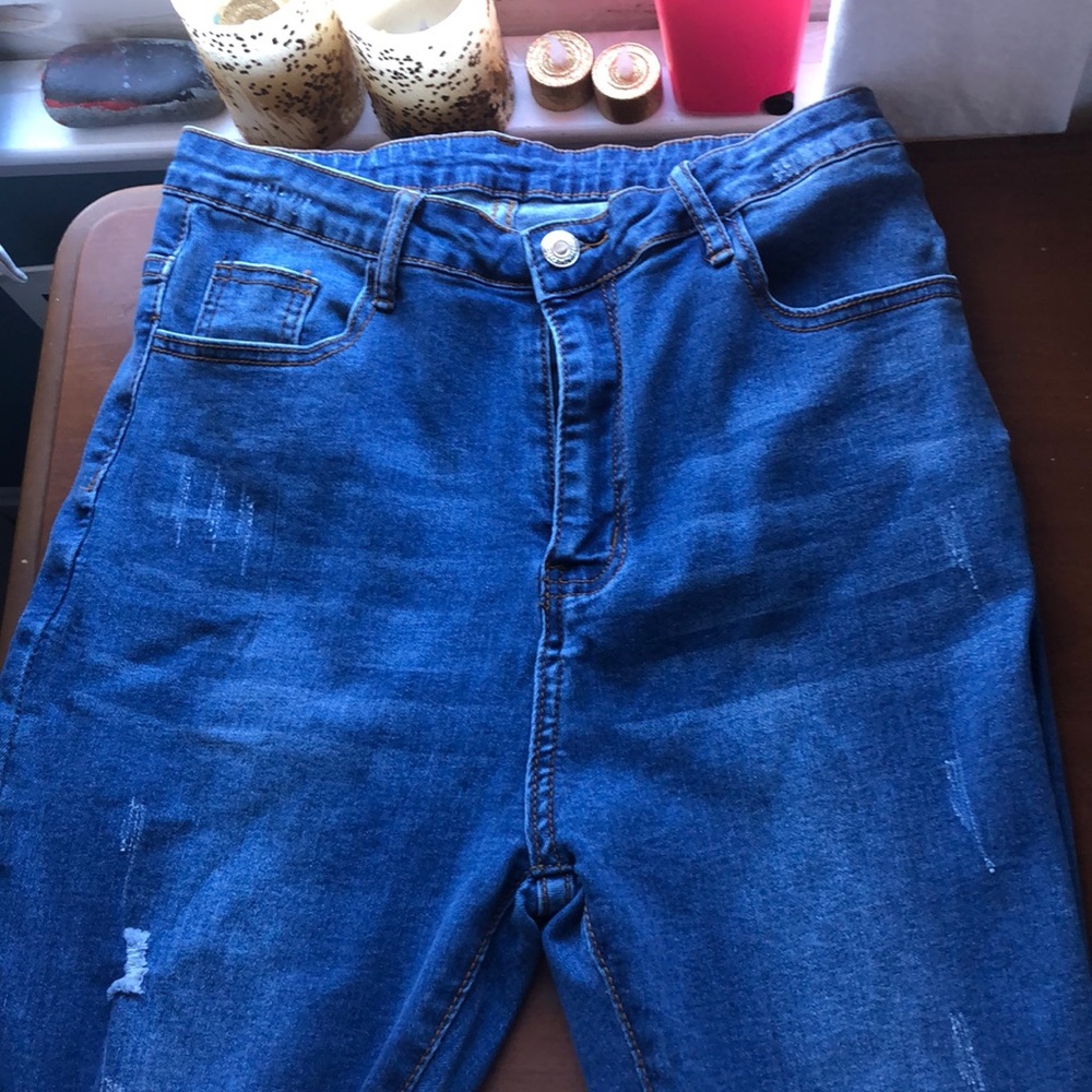 Dark blue skinny jeans